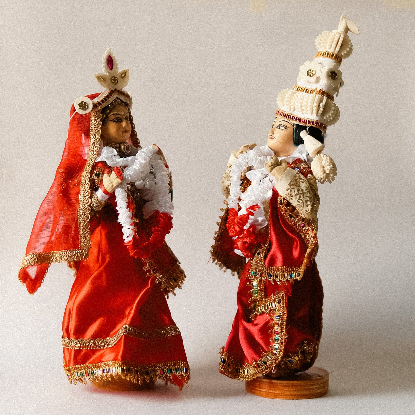 Handcrafted Bengali Wedding Couple Dolls