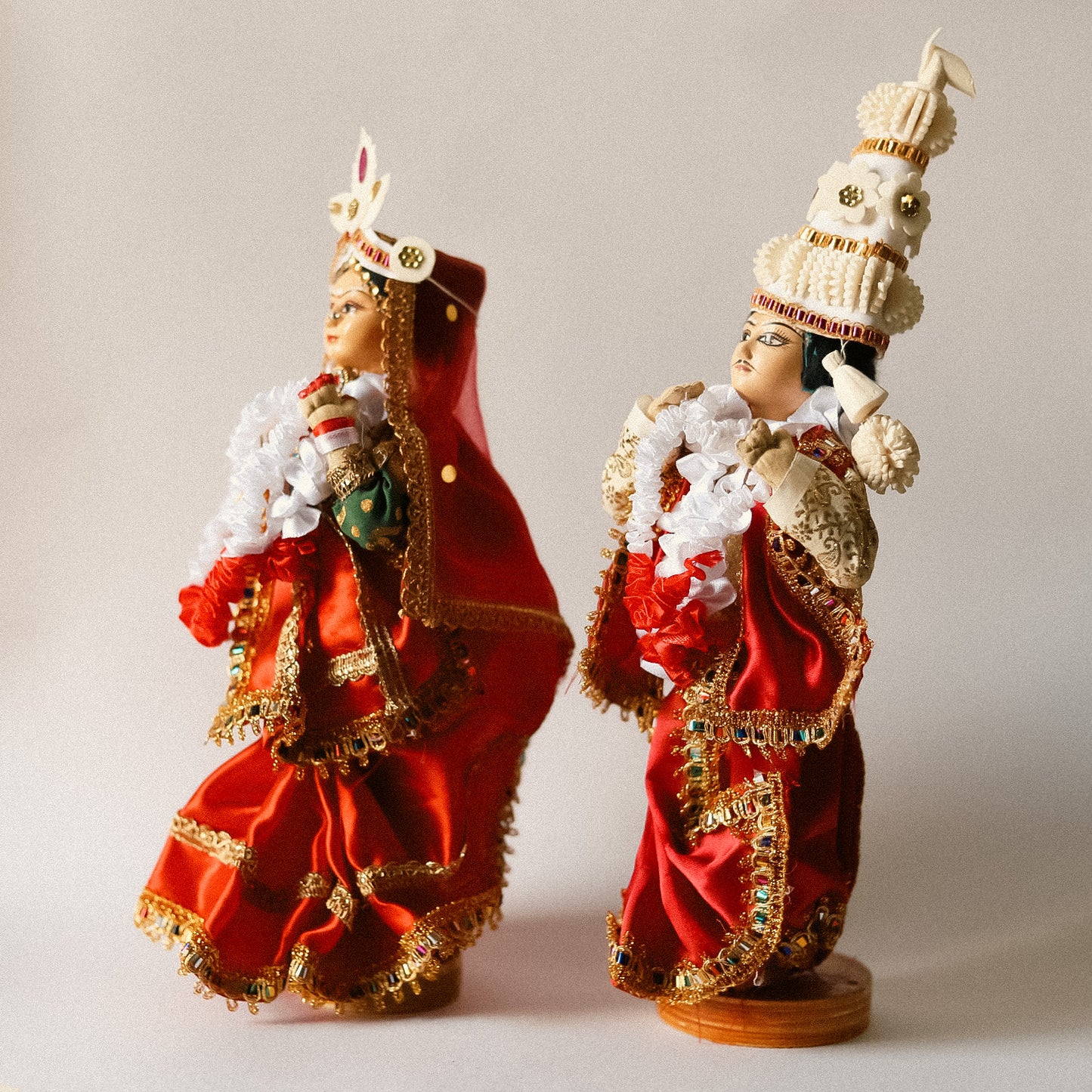 Handcrafted Bengali Wedding Couple Dolls