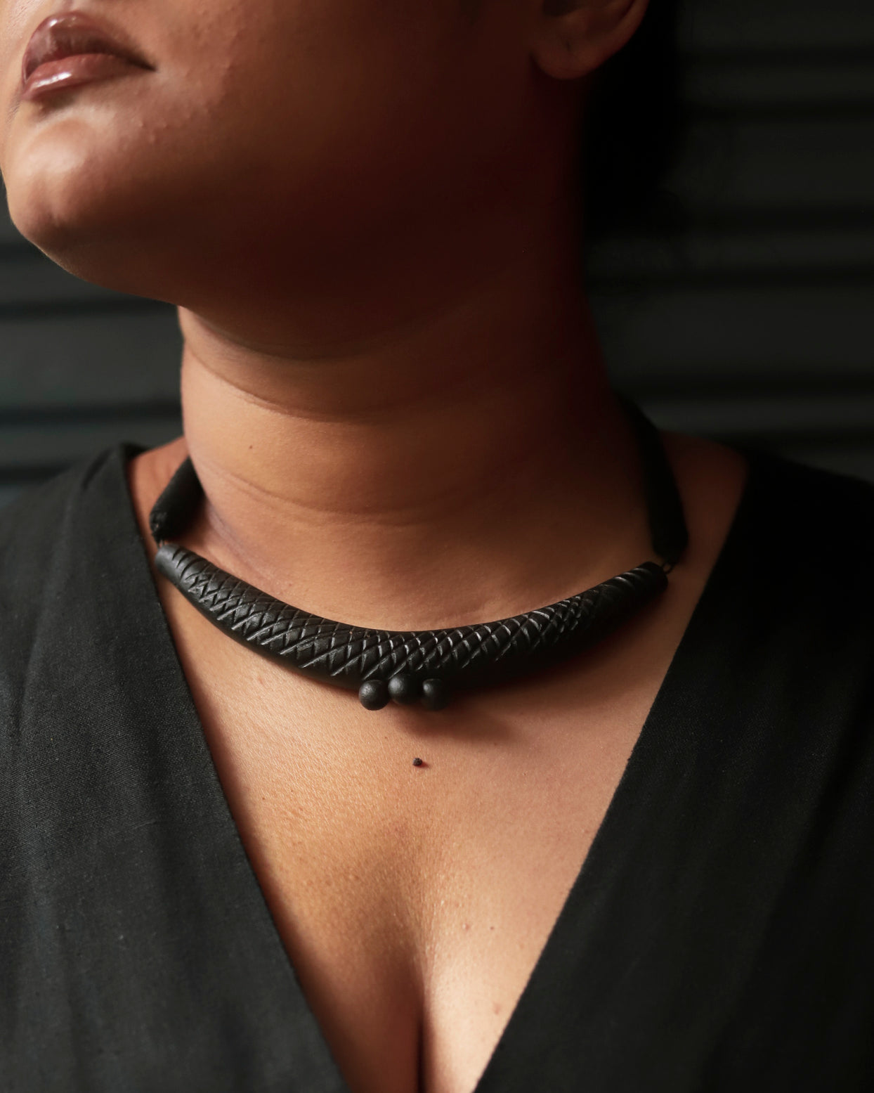 Bengal Handmade Pora Mati Clay Necklace