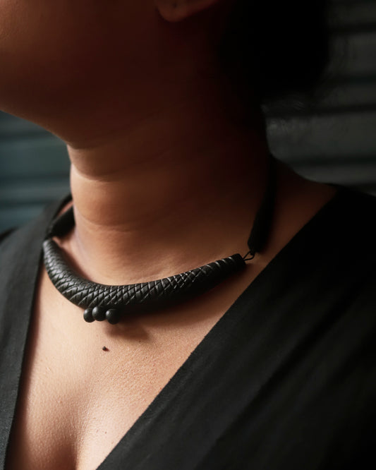 Bengal Handmade Pora Mati Clay Necklace