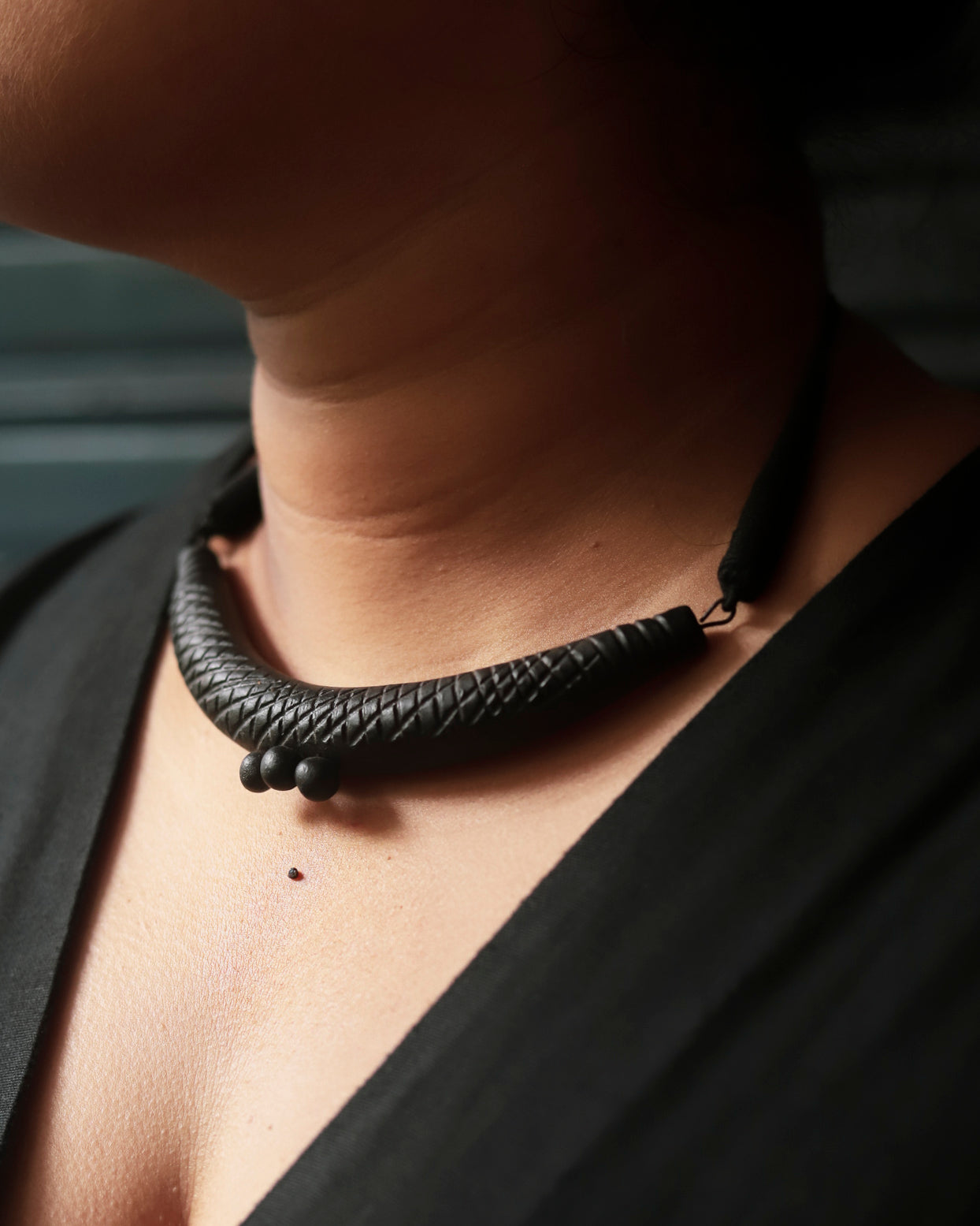 Bengal Handmade Pora Mati Clay Necklace