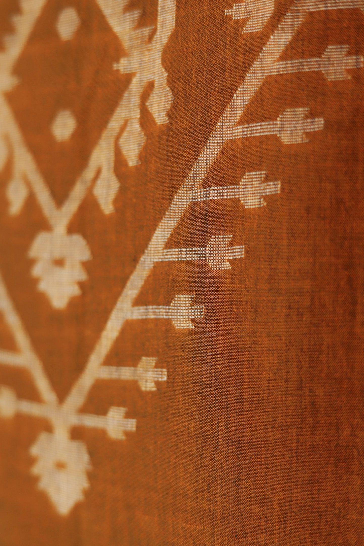 Handwoven Bengal Cotton Kurta/ Kurti Unstitched Fabric in Jamdani Weave