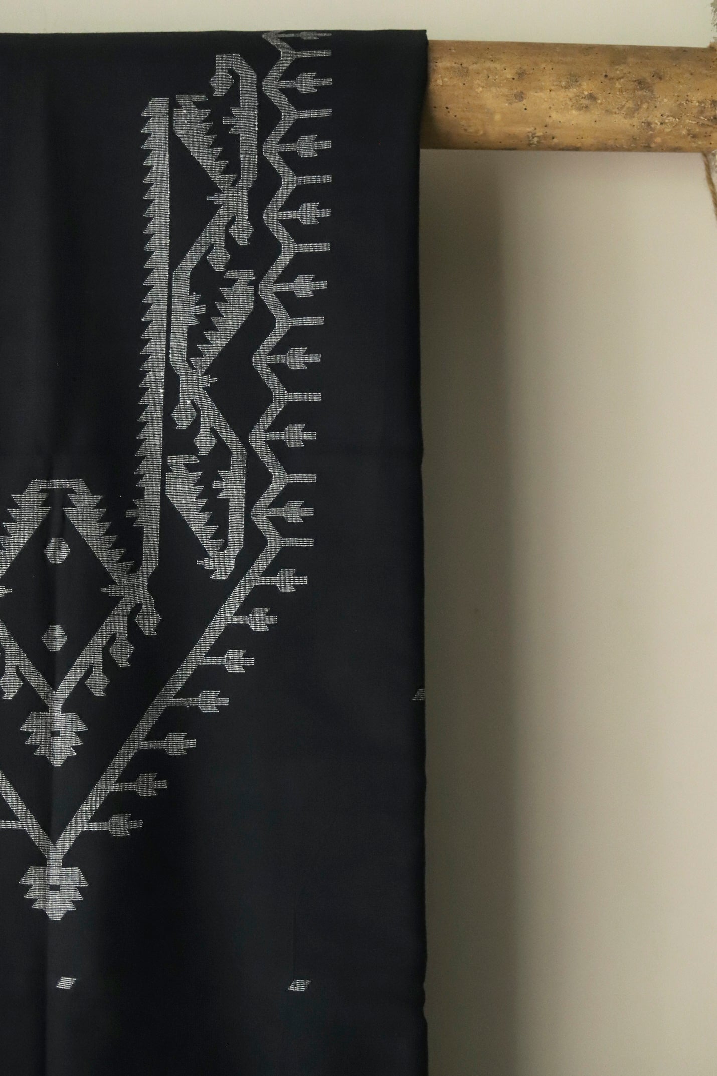 Handwoven Bengal Cotton Kurta/ Kurti Unstitched Fabric in Jamdani Weave