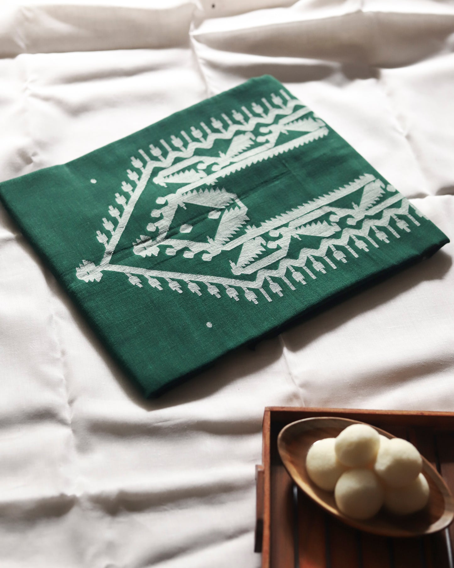 Handwoven Bengal Cotton Kurta/ Kurti Fabric in Jamdani Weave