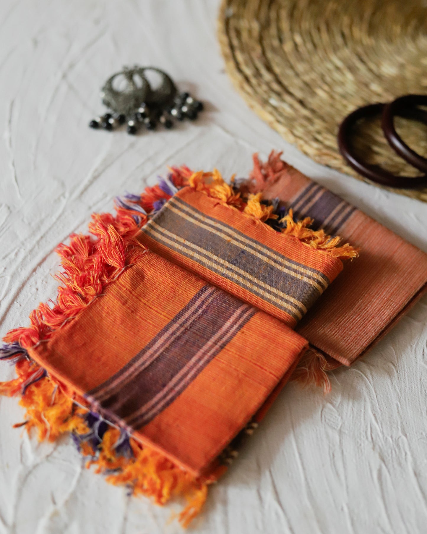 Handwoven Bengal Handkerchief/ Rumal (Pack of 3)