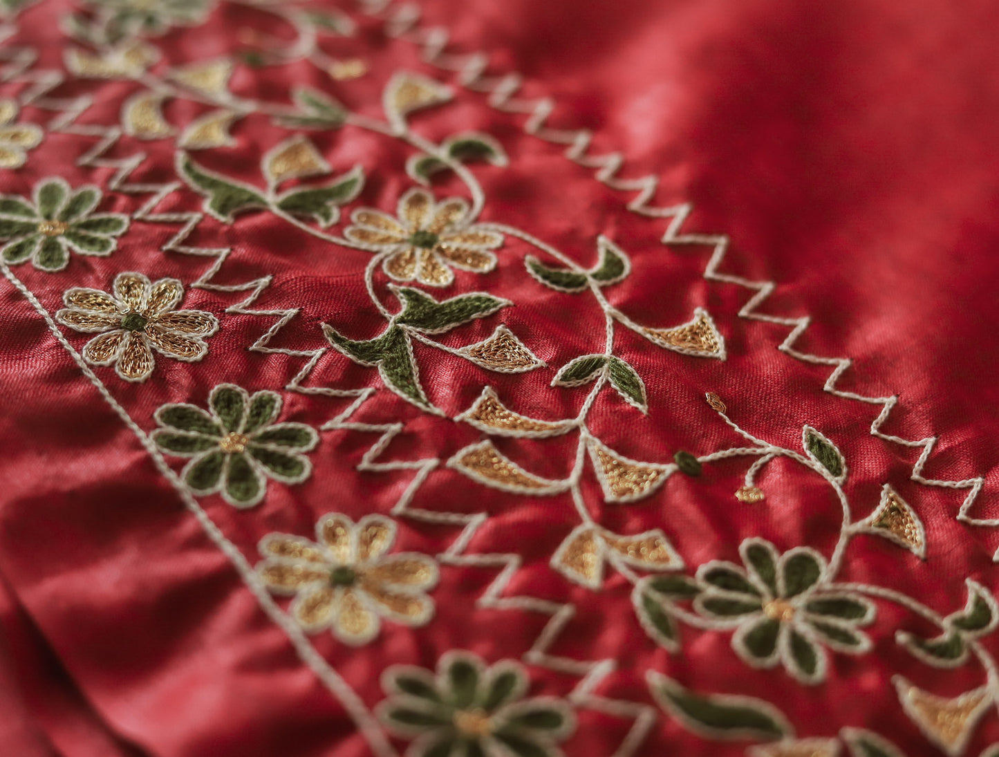 ONE OF A KIND BENGAL BRIDAL SILK SAREE & MEN'S DHOTI