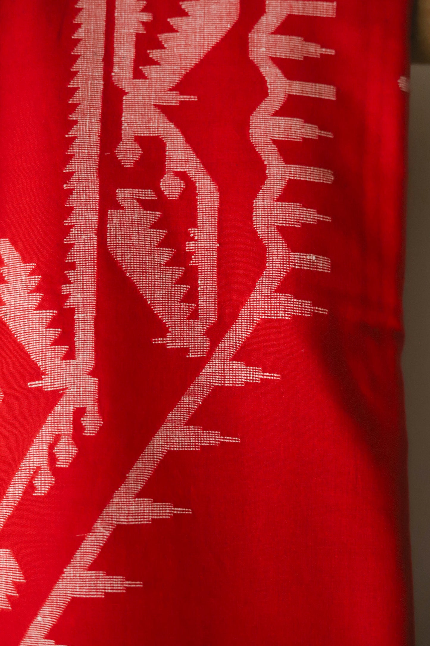 Handwoven Bengal Cotton Kurta/ Kurti Unstitched Fabric in Jamdani Weave