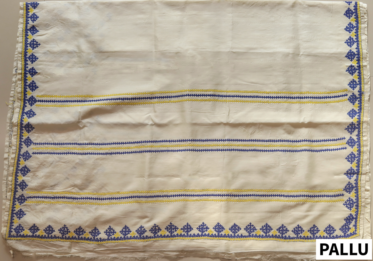 Bengal Hand Embroidery Kantha Stitch Silk Saree