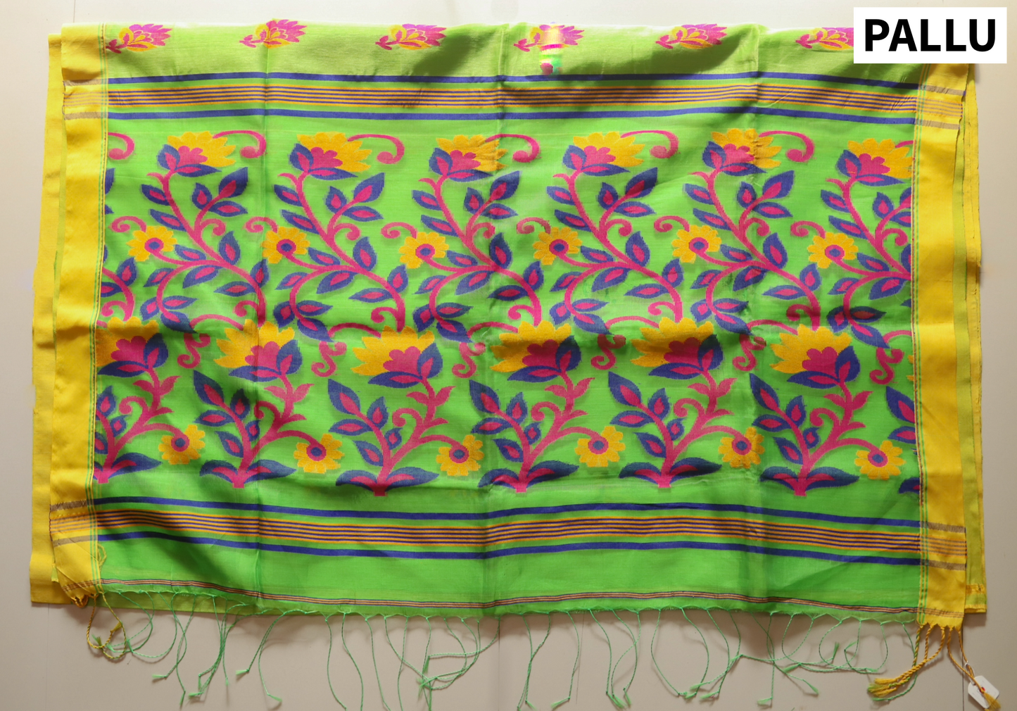 Handwoven Bengal Linen Saree