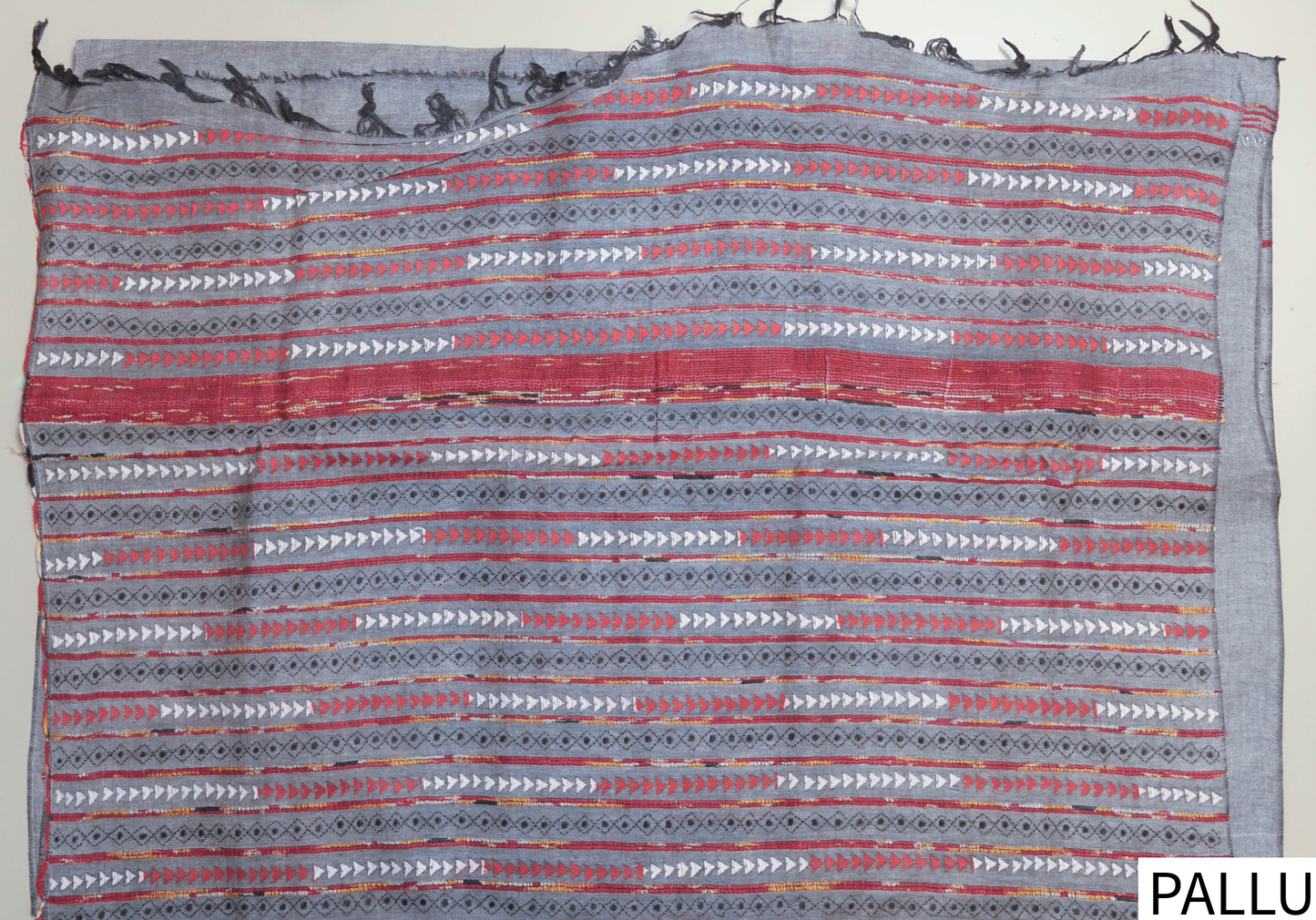 Bengal Handwoven Khesh Kantha Saree