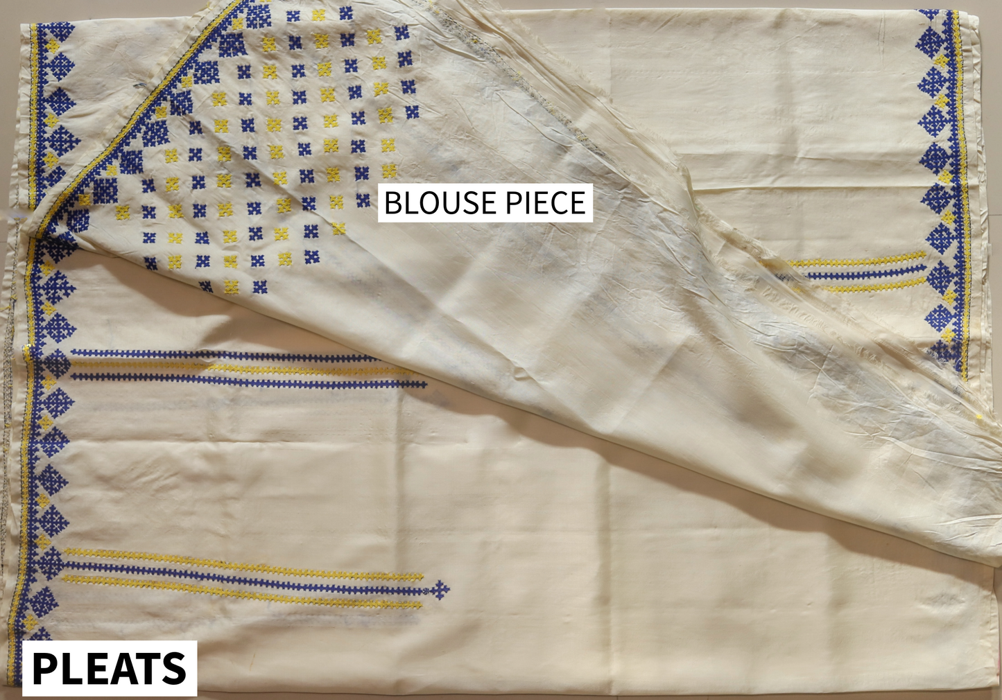 Bengal Hand Embroidery Kantha Stitch Silk Saree