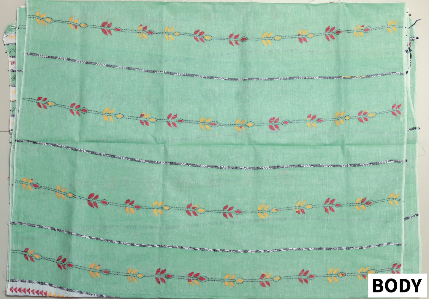 Bengal Handwoven Khesh Kantha Saree