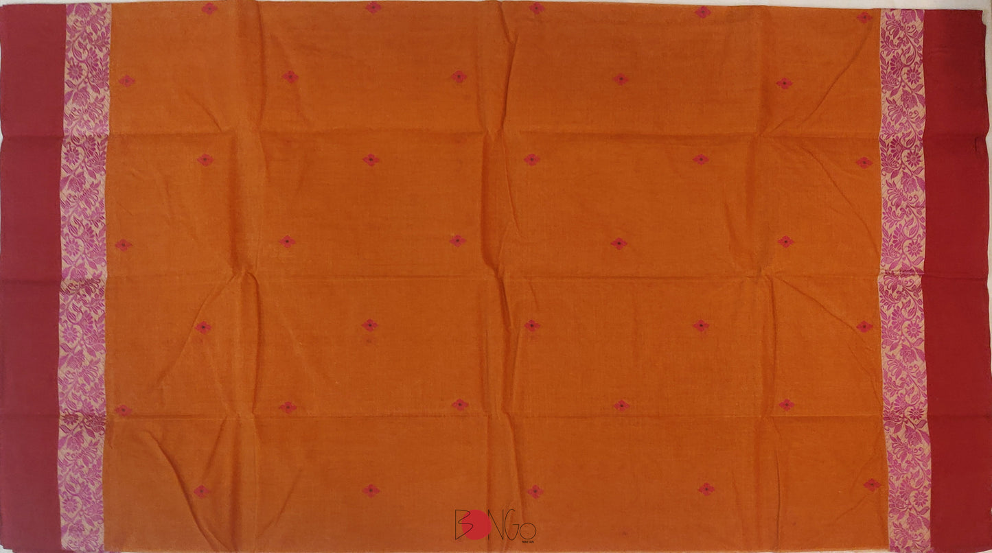Handwoven Bengal Tant Saree (Tangail Saree)