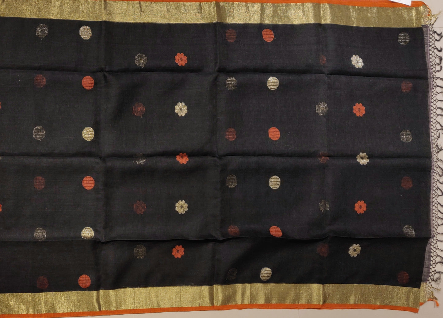 Handwoven Bengal Linen Saree
