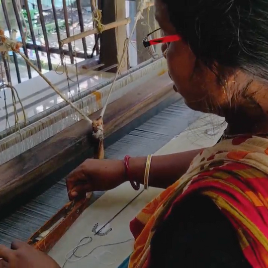 Hand-weaving of Muslin in Phulia, West Bengal 