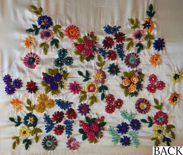 Hand-Embroidered Blouse Fabric