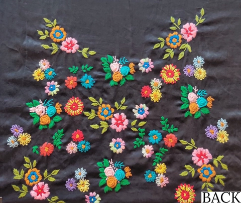 Hand-Embroidered Blouse Fabric