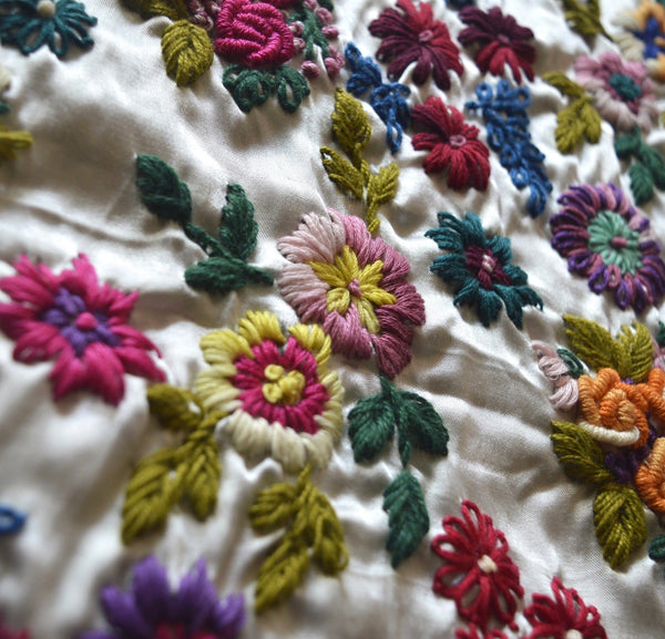 Hand-Embroidered Blouse Fabric