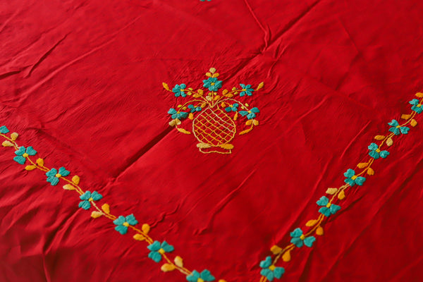 Bengal Hand Embroidered Cotton Bedsheet