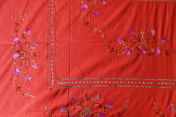 Bengal Hand Embroidered Cotton Bedsheet