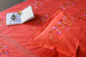 Bengal Hand Embroidered Cotton Bedsheet