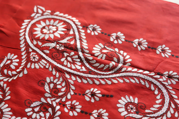 Bengal Kantha Hand Embroidery Cotton Suit Fabric