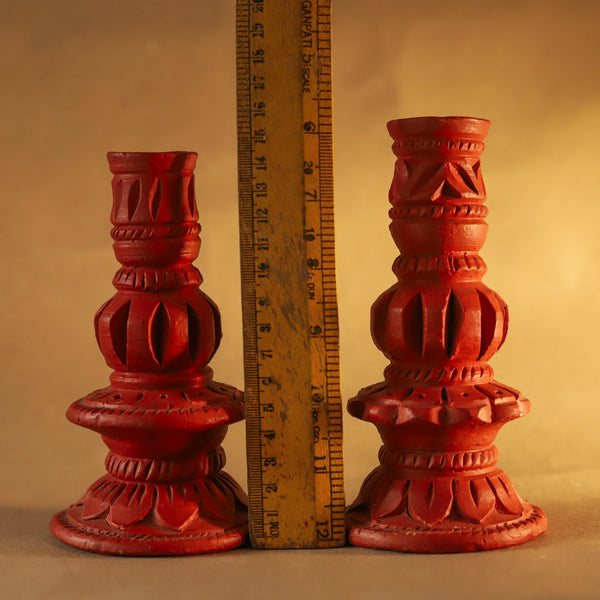 Bengal Terracotta Candle Holder Handicraft