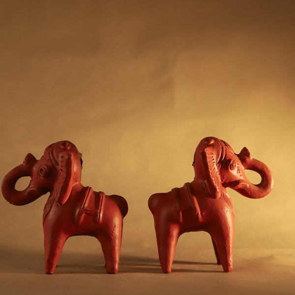 Bengal Terracotta Elephant Handicraft