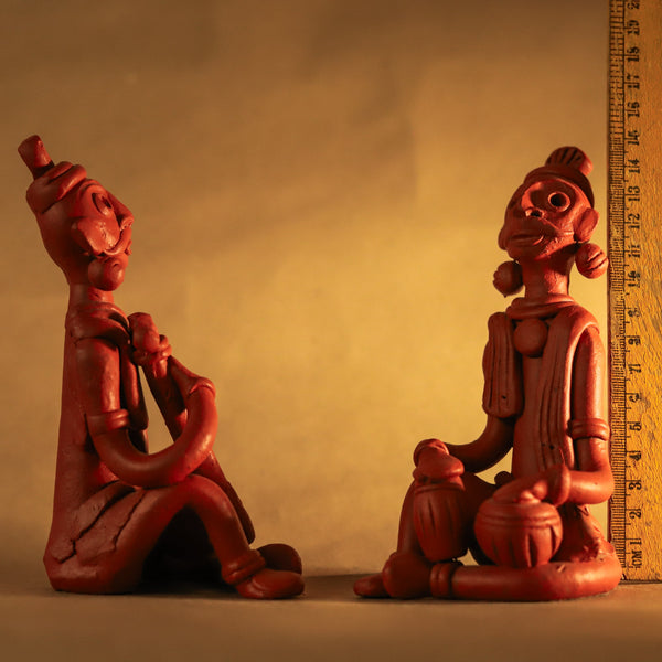 Bengal Terracotta Baul Singer Band Handicraft