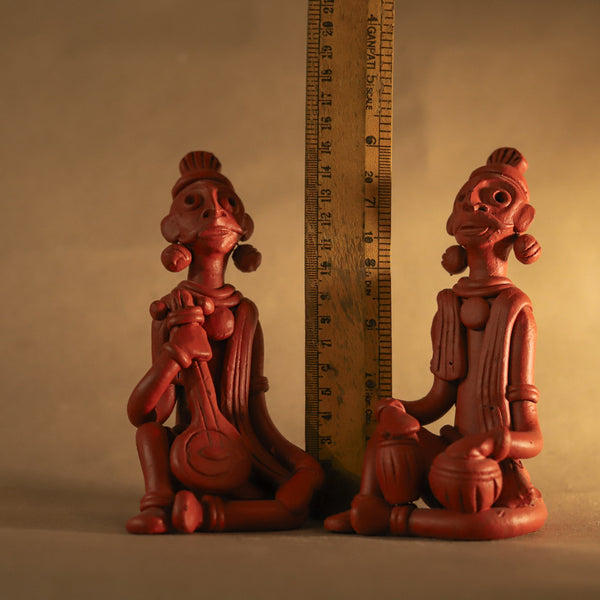 Bengal Terracotta Baul Singer Band Handicraft