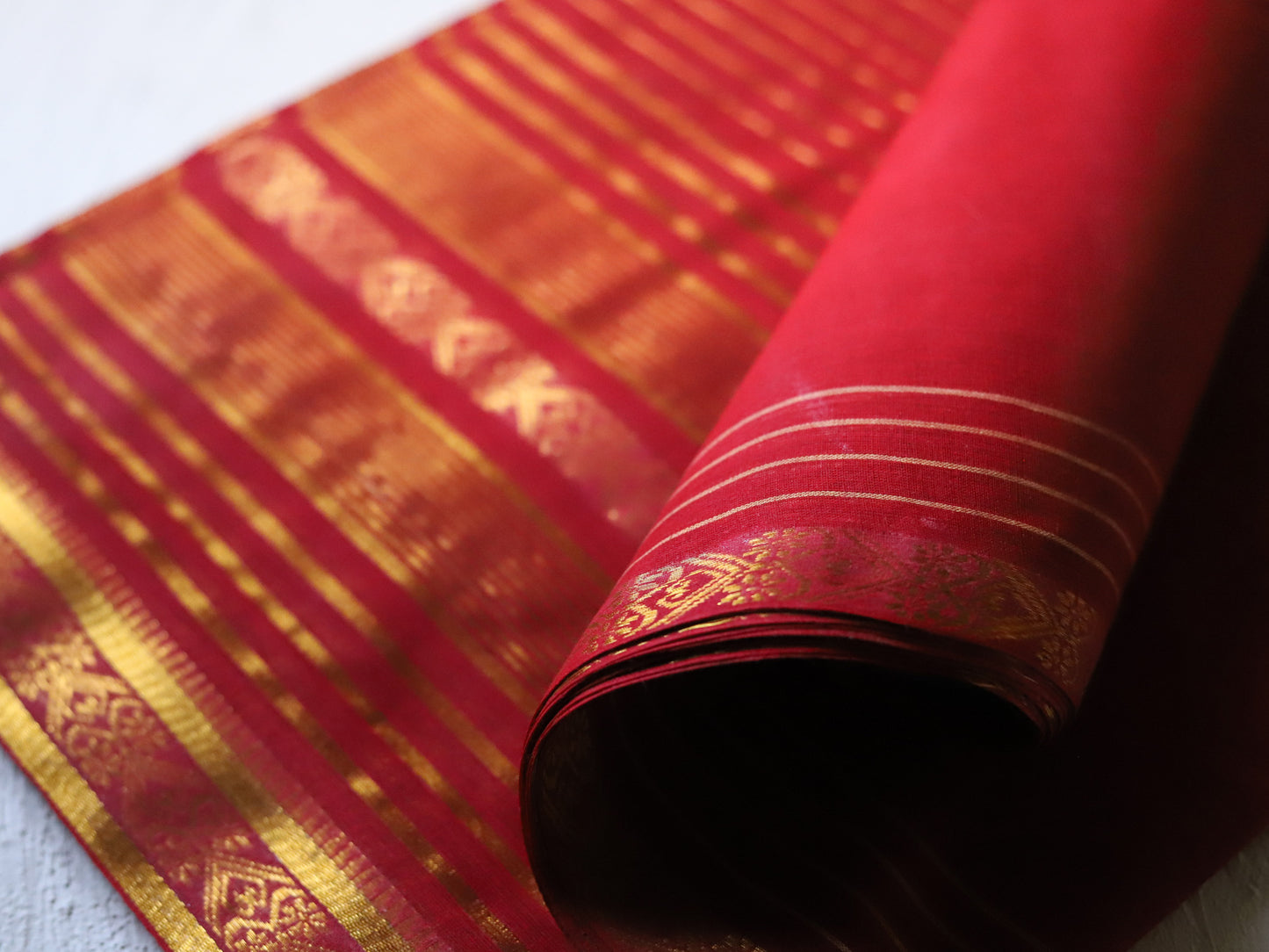 Bengal Handwoven Tangail Dhoti (Dhuti)