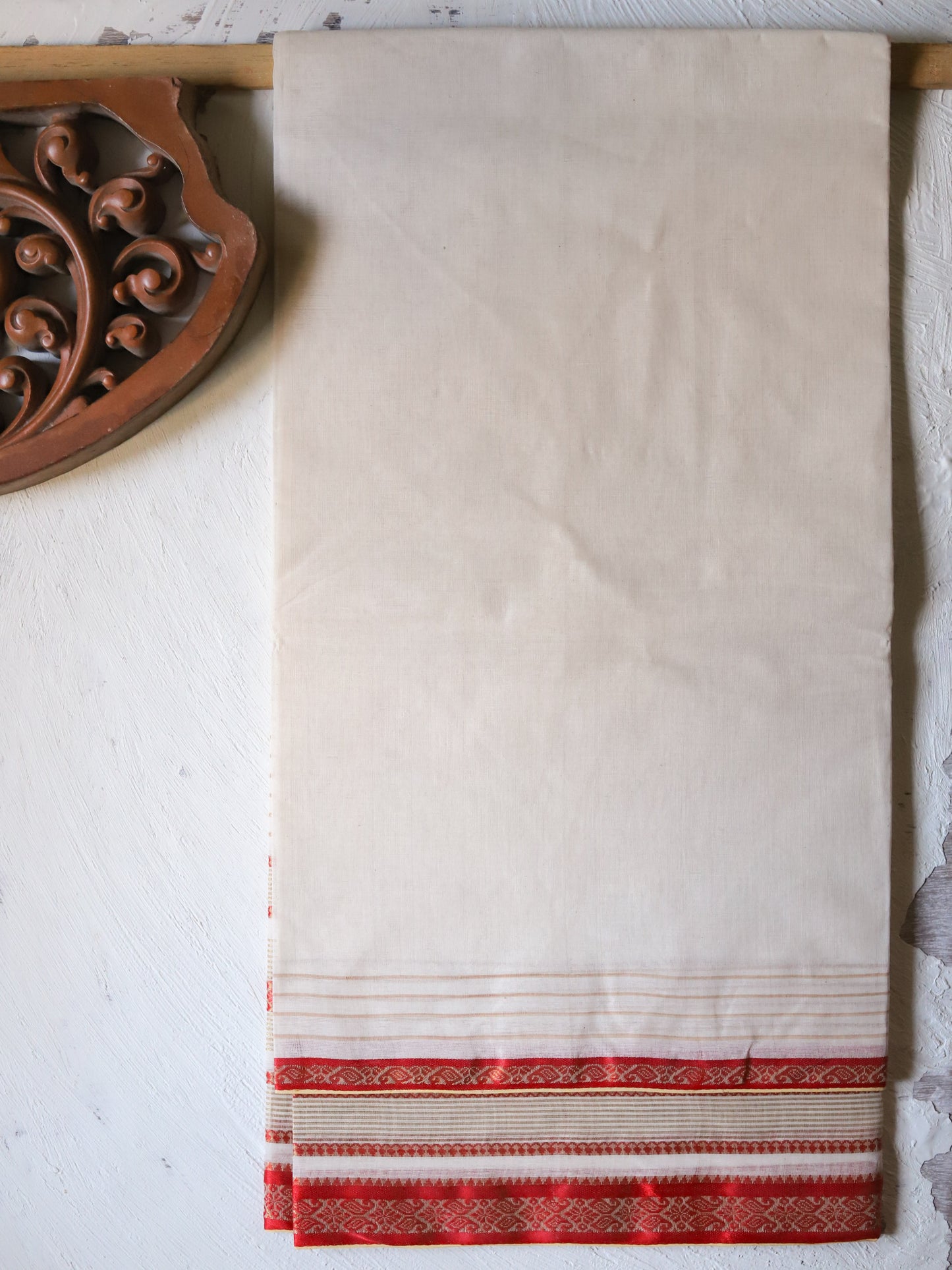 Bengal Handwoven Tangail Dhoti (Dhuti)