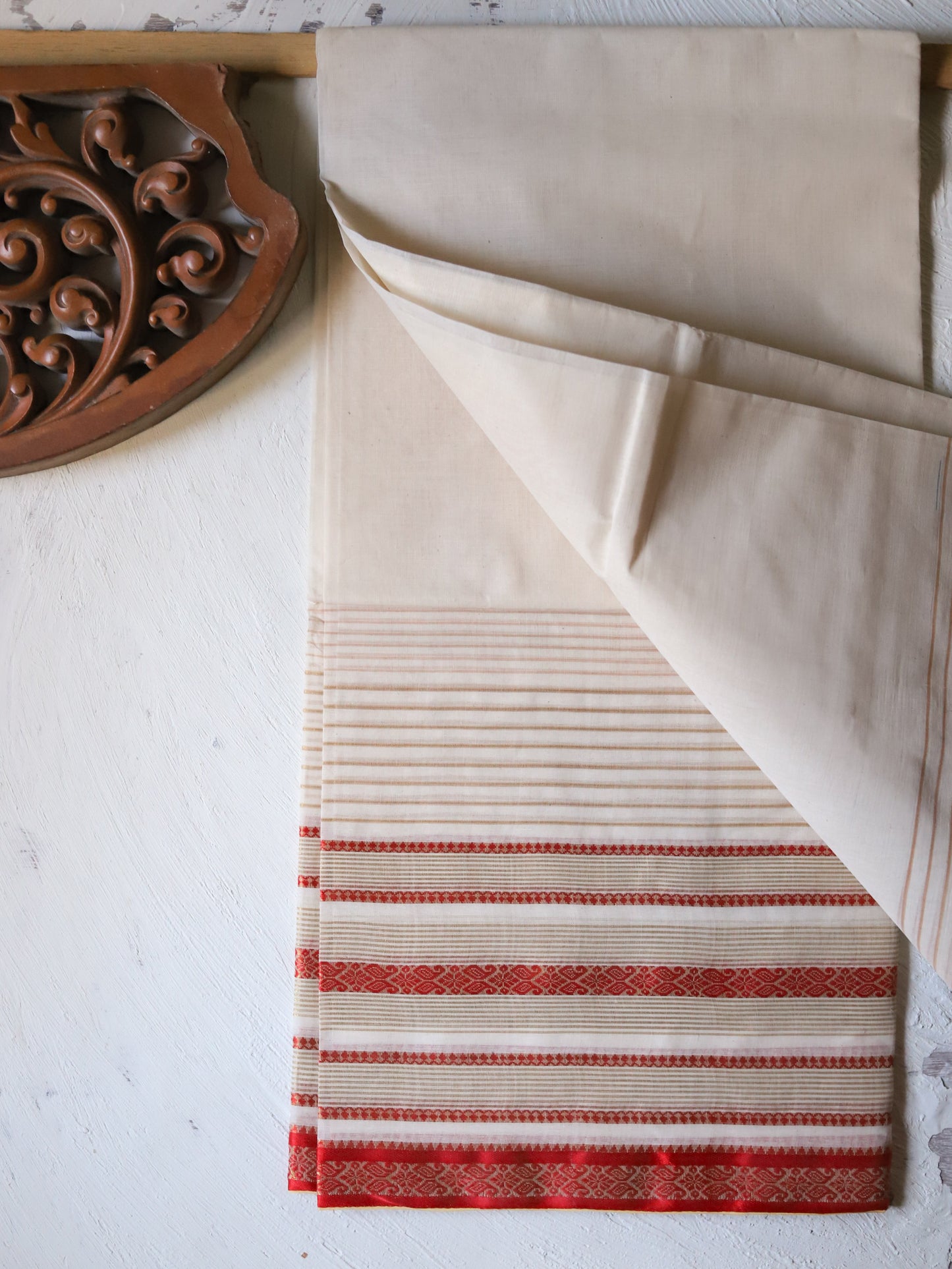 Bengal Handwoven Tangail Dhoti (Dhuti)