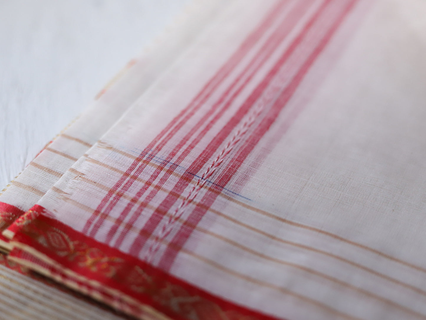 Bengal Handwoven Tangail Dhoti (Dhuti)