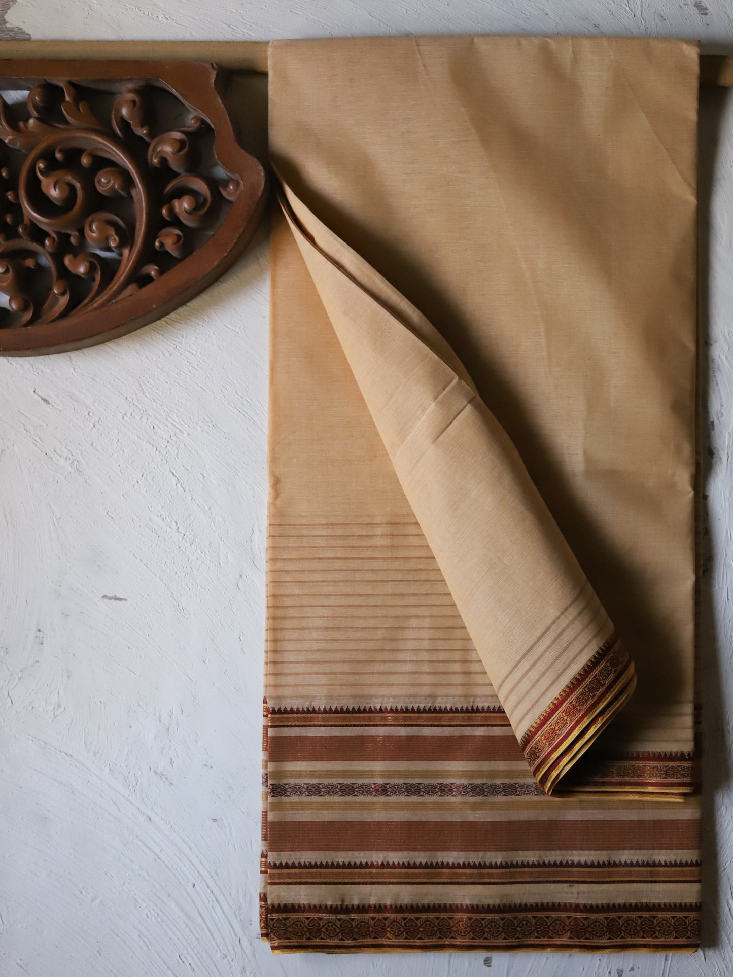 Bengal Handwoven Tangail Dhoti (Dhuti)
