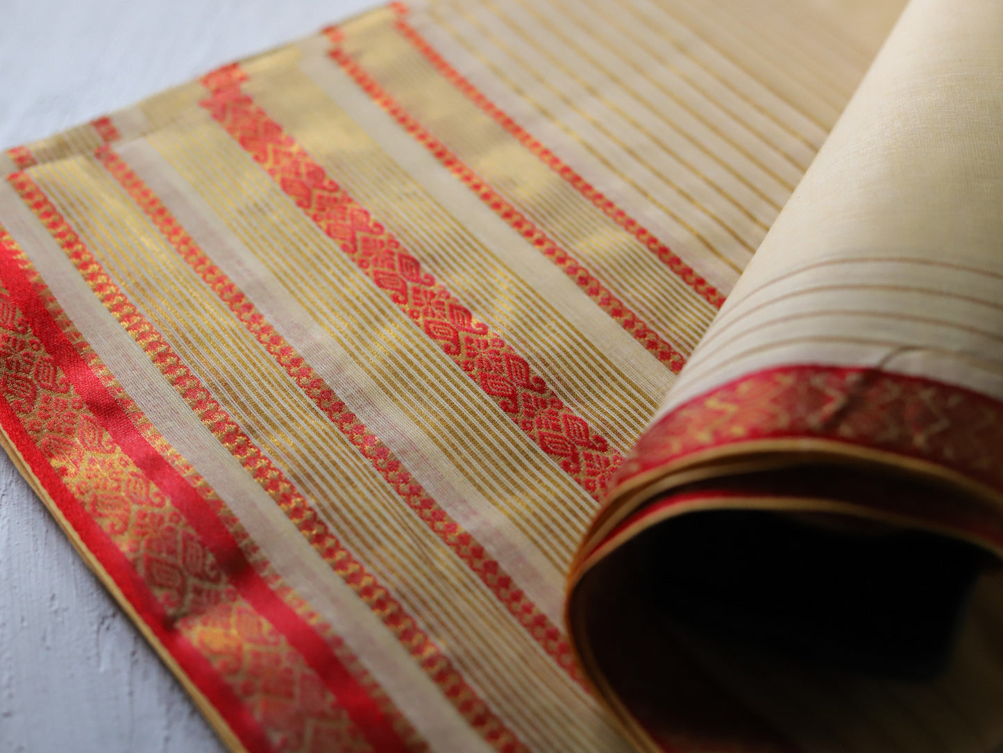 Bengal Handwoven Tangail Dhoti (Dhuti)