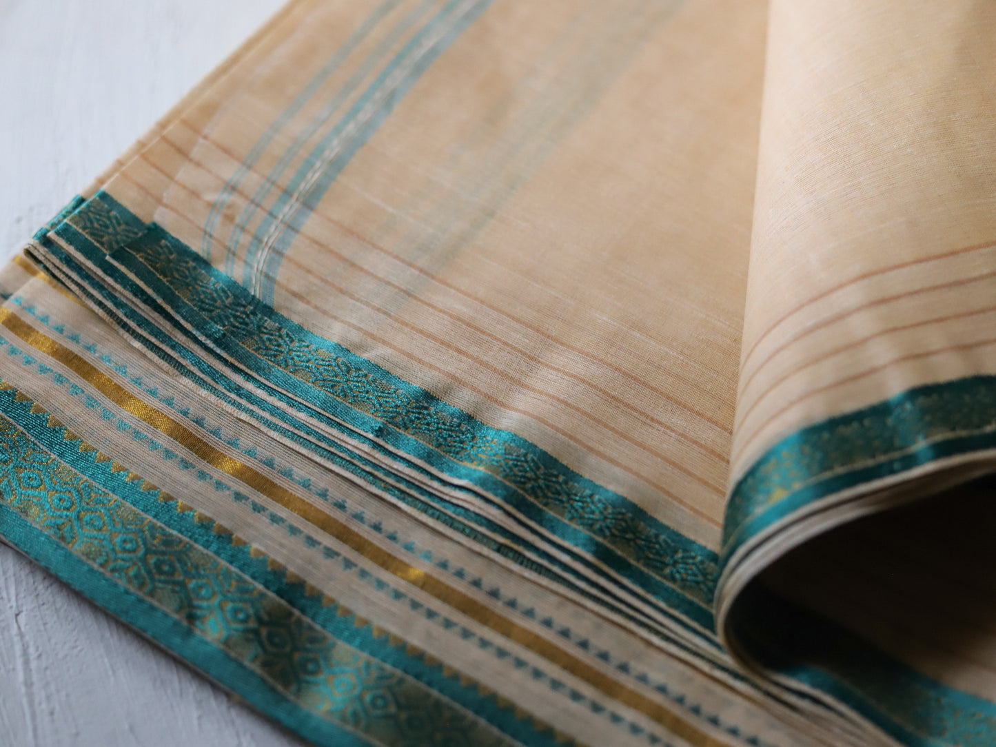 Bengal Handwoven Tangail Dhoti (Dhuti)