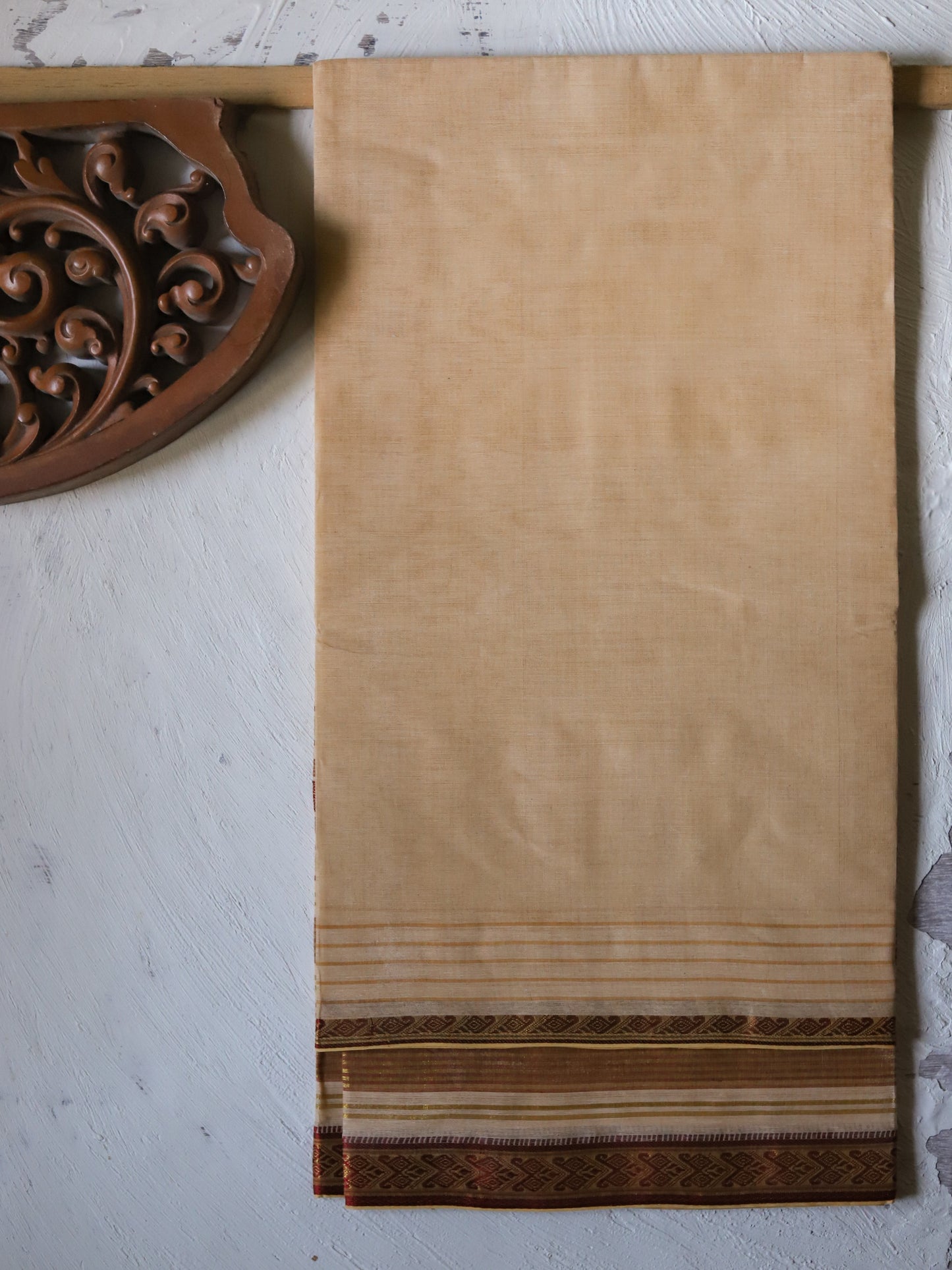 Bengal Handwoven Tangail Dhoti (Dhuti)