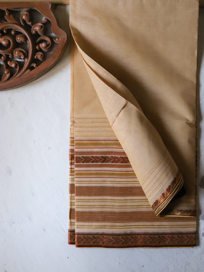 Bengal Handwoven Tangail Dhoti (Dhuti)