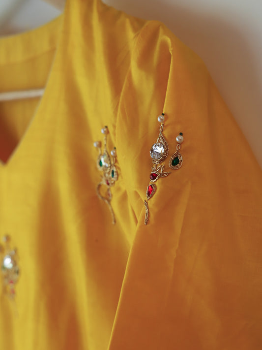 Bengal Hand Embroidered Silk Kurti