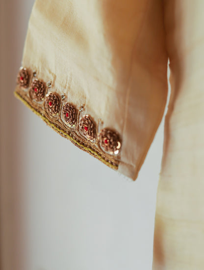 Bengal Hand Embroidered Silk Kurti