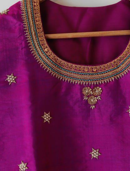 Bengal Hand Embroidered Silk Kurti
