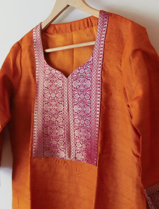 Bengal Raw Tussar Silk Kurti