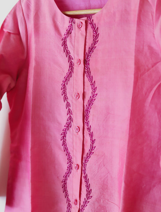 Bengal Hand Embroidered Silk Kurti