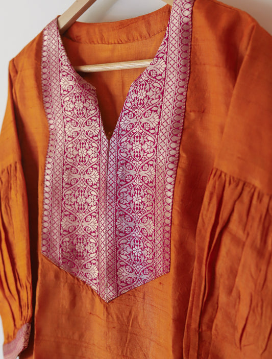 Bengal Raw Tussar Silk Kurti