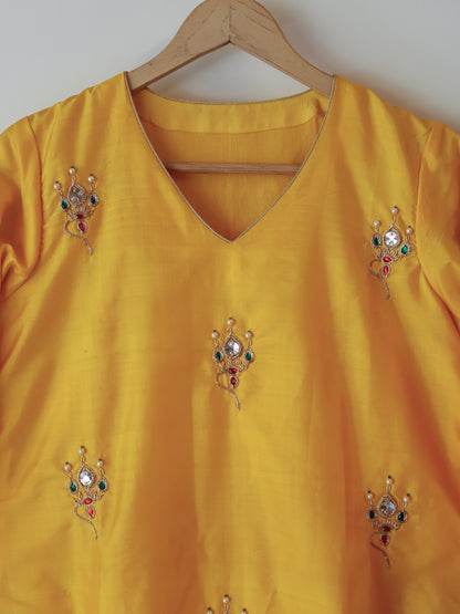 Bengal Hand Embroidered Silk Kurti