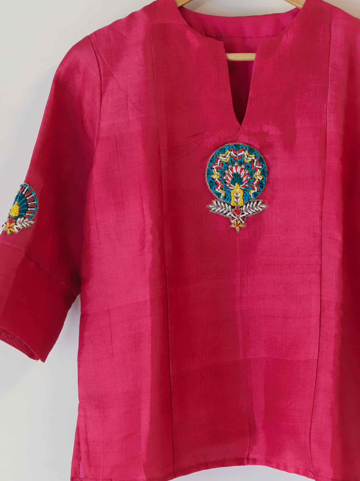 Bengal Hand Embroidered Silk Top