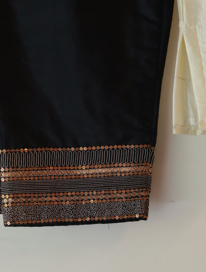 Bengal Hand Embroidered Silk Top Bottom