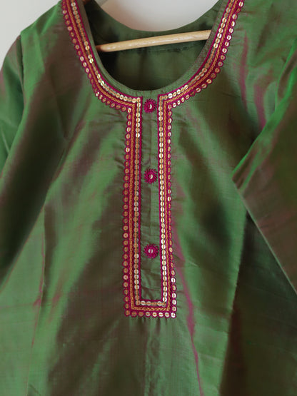 Bengal Hand Embroidered Silk Top