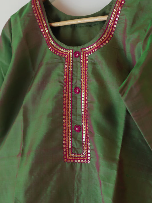 Bengal Hand Embroidered Silk Top